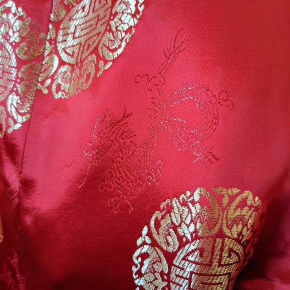 silk long Qipao Cheongsam Dress - Picture 5 of 8